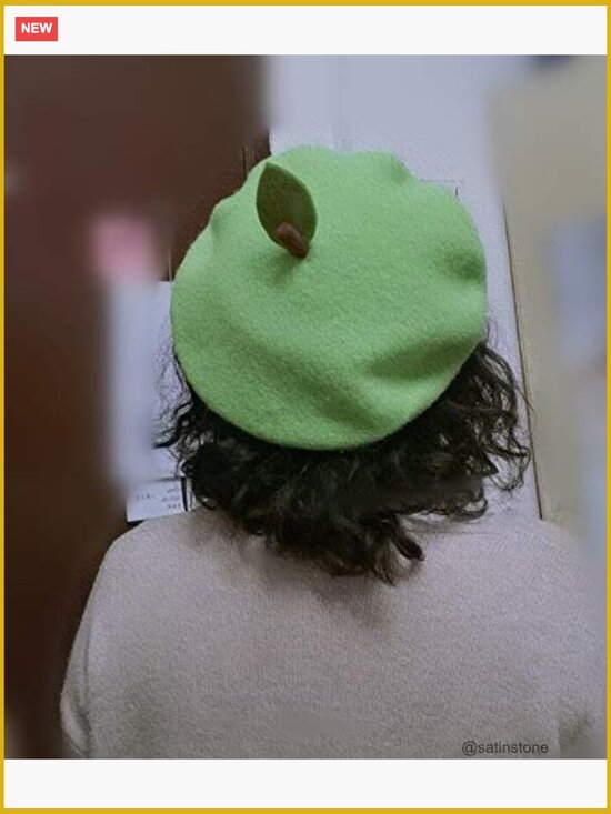 Wool Beret Hat for Women - Vintage Artist Cap, Breathable & Warm, One Size main image 5